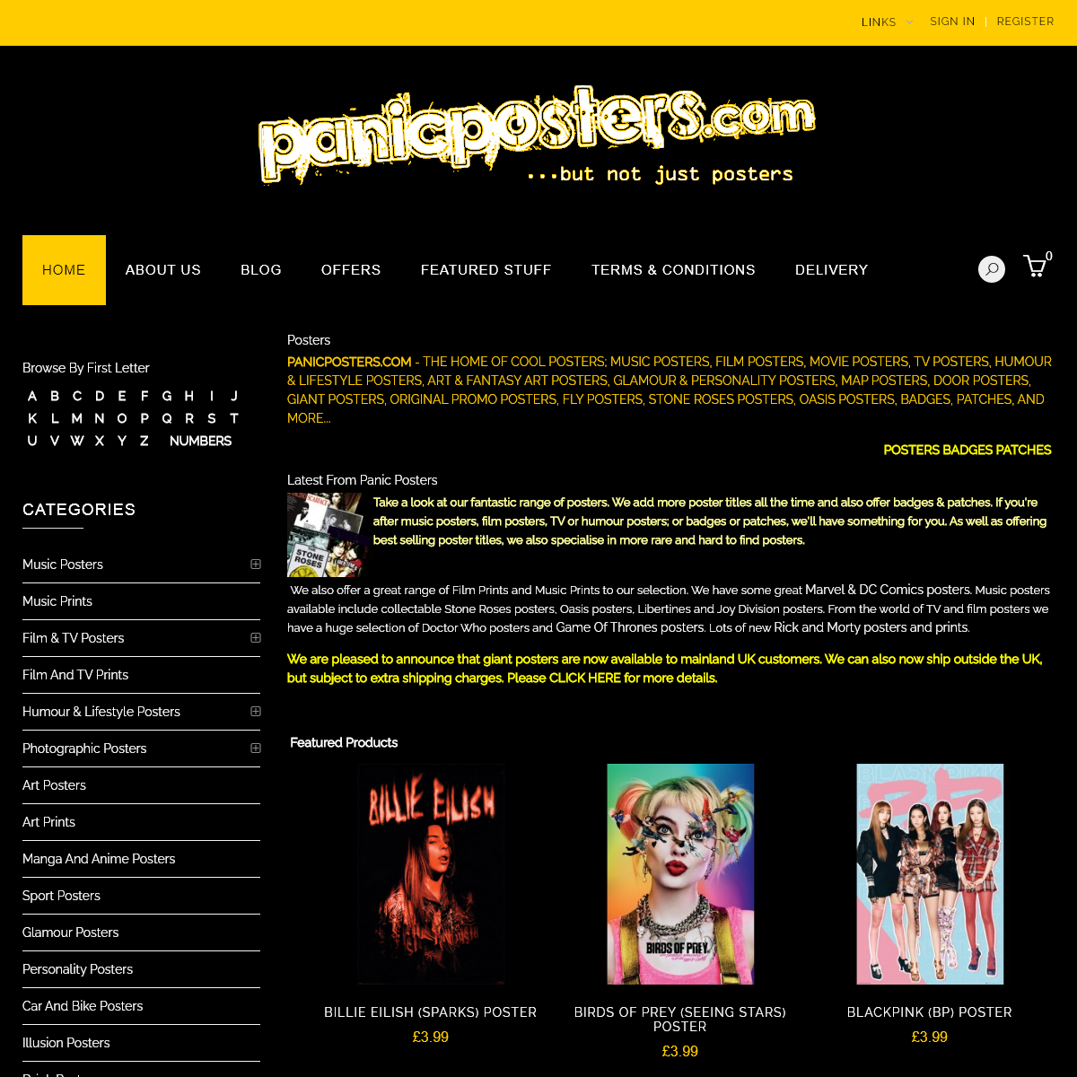 A complete backup of panicposters.com