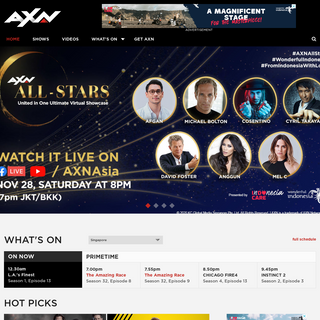 A complete backup of axn-asia.com