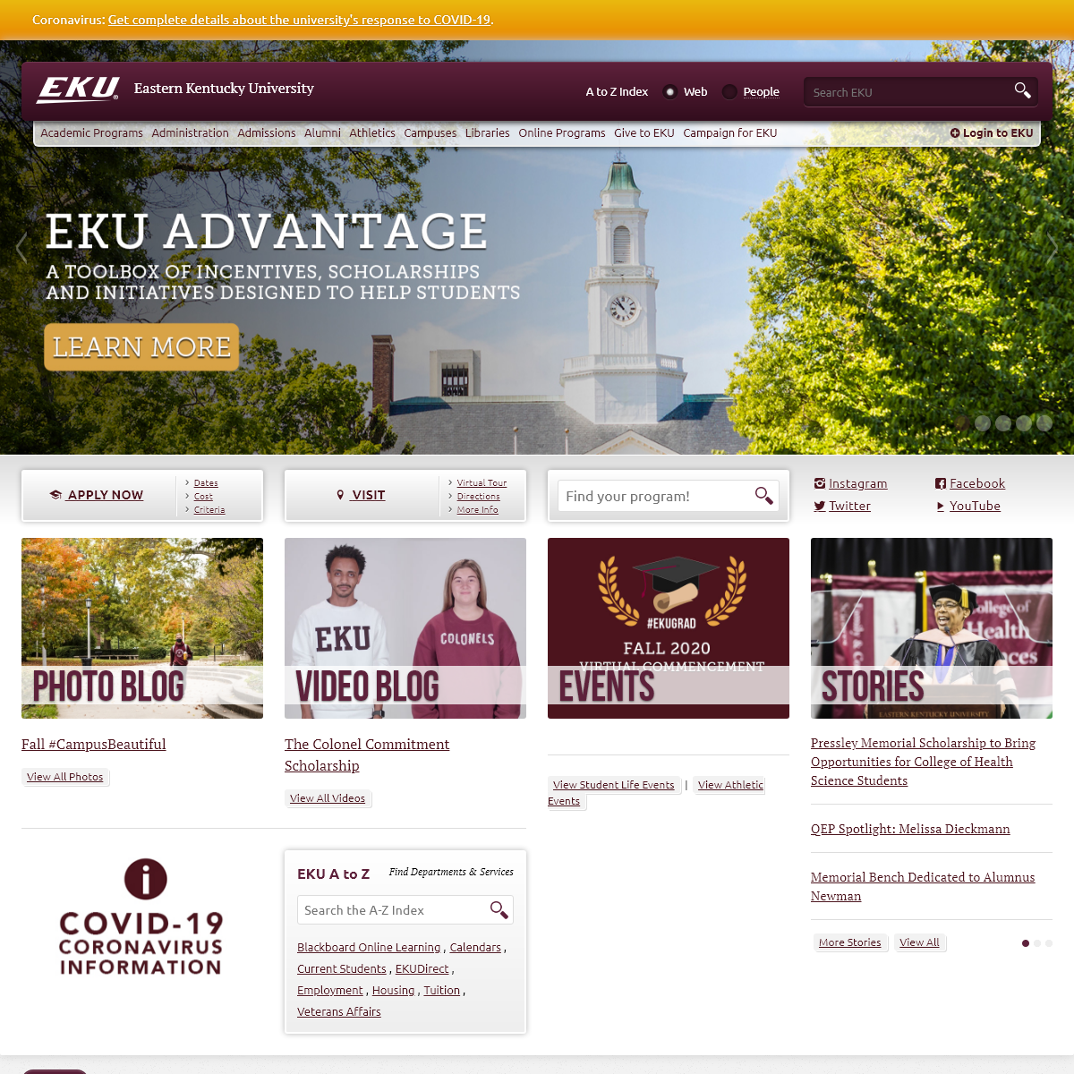 A complete backup of eku.edu