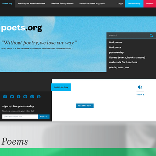 A complete backup of poets.org