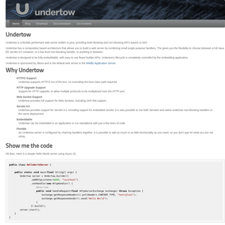 A complete backup of undertow.io
