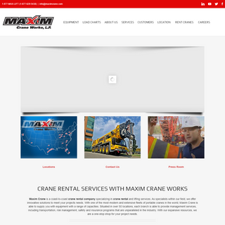 Crane Rental Company - Maxim Crane Works