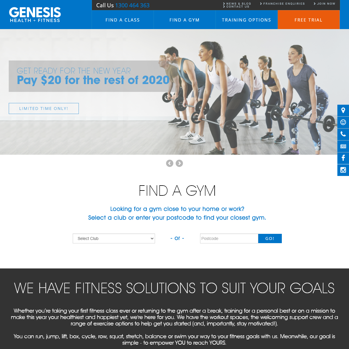 A complete backup of genesisfitness.com.au