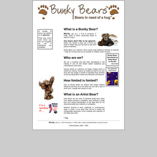 A complete backup of bunkybears.co.uk