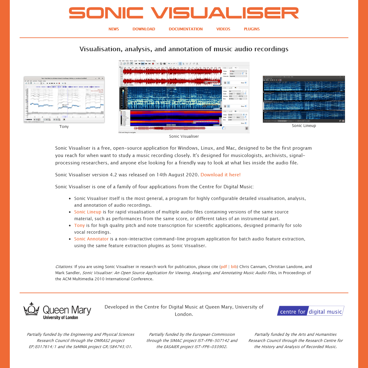 A complete backup of sonicvisualiser.org