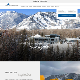 Aspen Hotels - Official Site - Aspen Meadows Resort