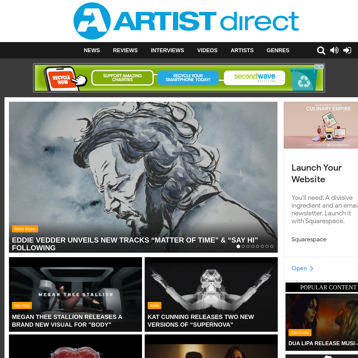 A complete backup of artistdirect.com