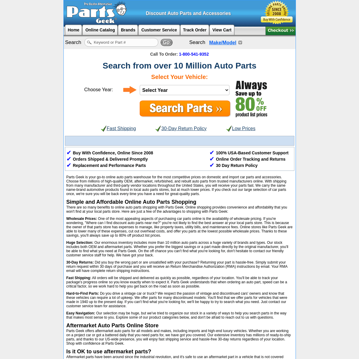 A complete backup of partsgeek.com