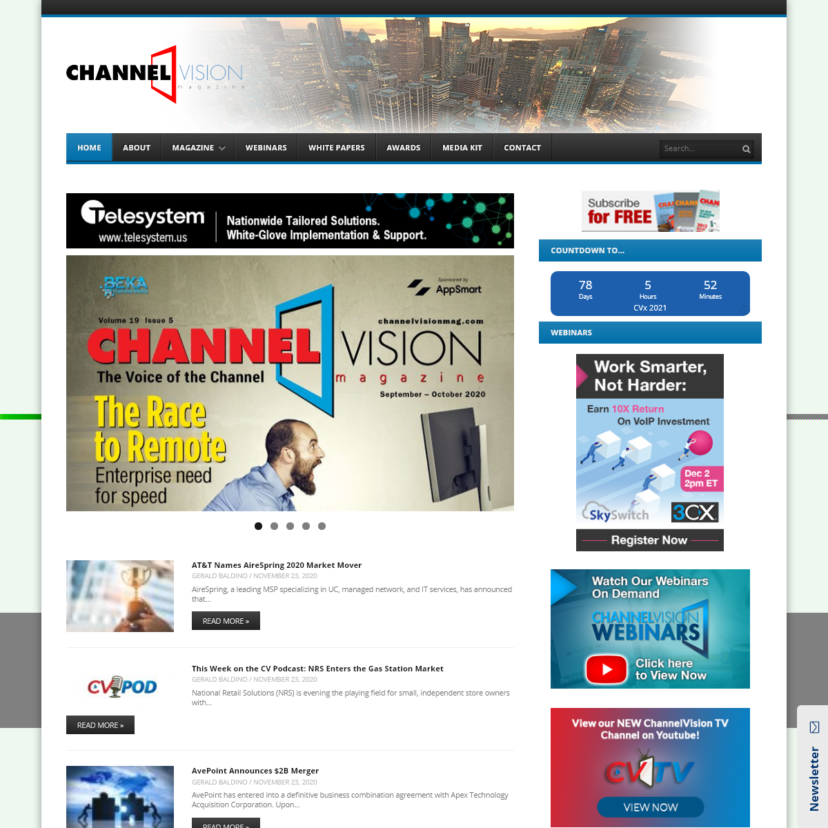 A complete backup of channelvisionmag.com