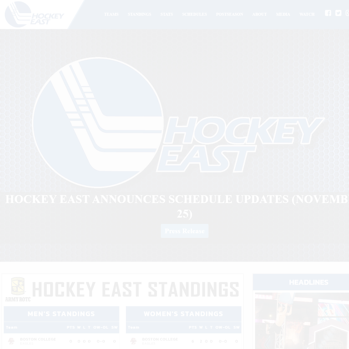 HockeyEastOnline.com - Official Website of the Hockey East Association