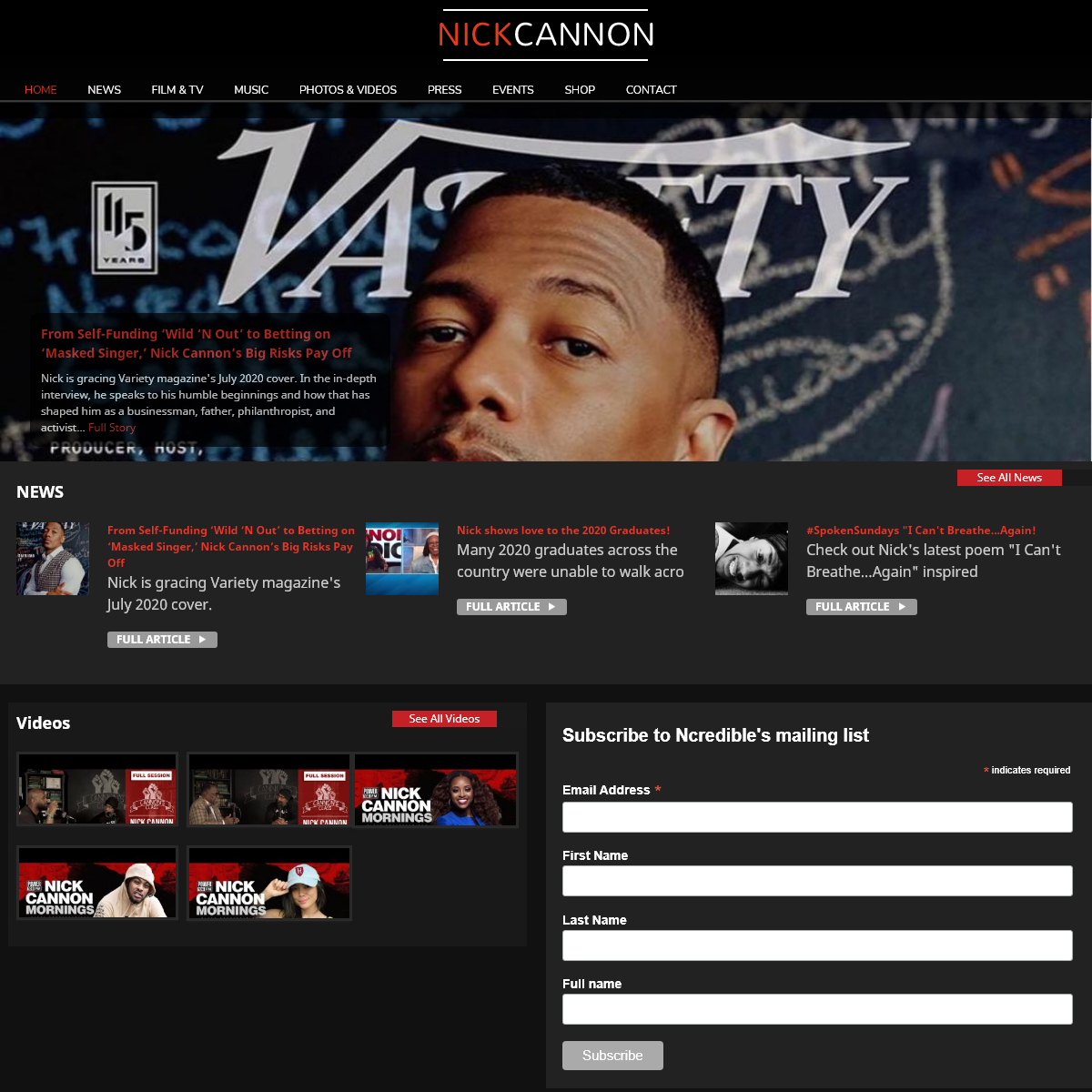 A complete backup of nickcannon.com