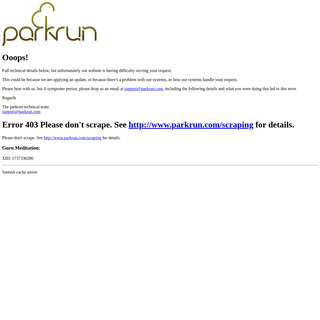 A complete backup of parkrun.com.au