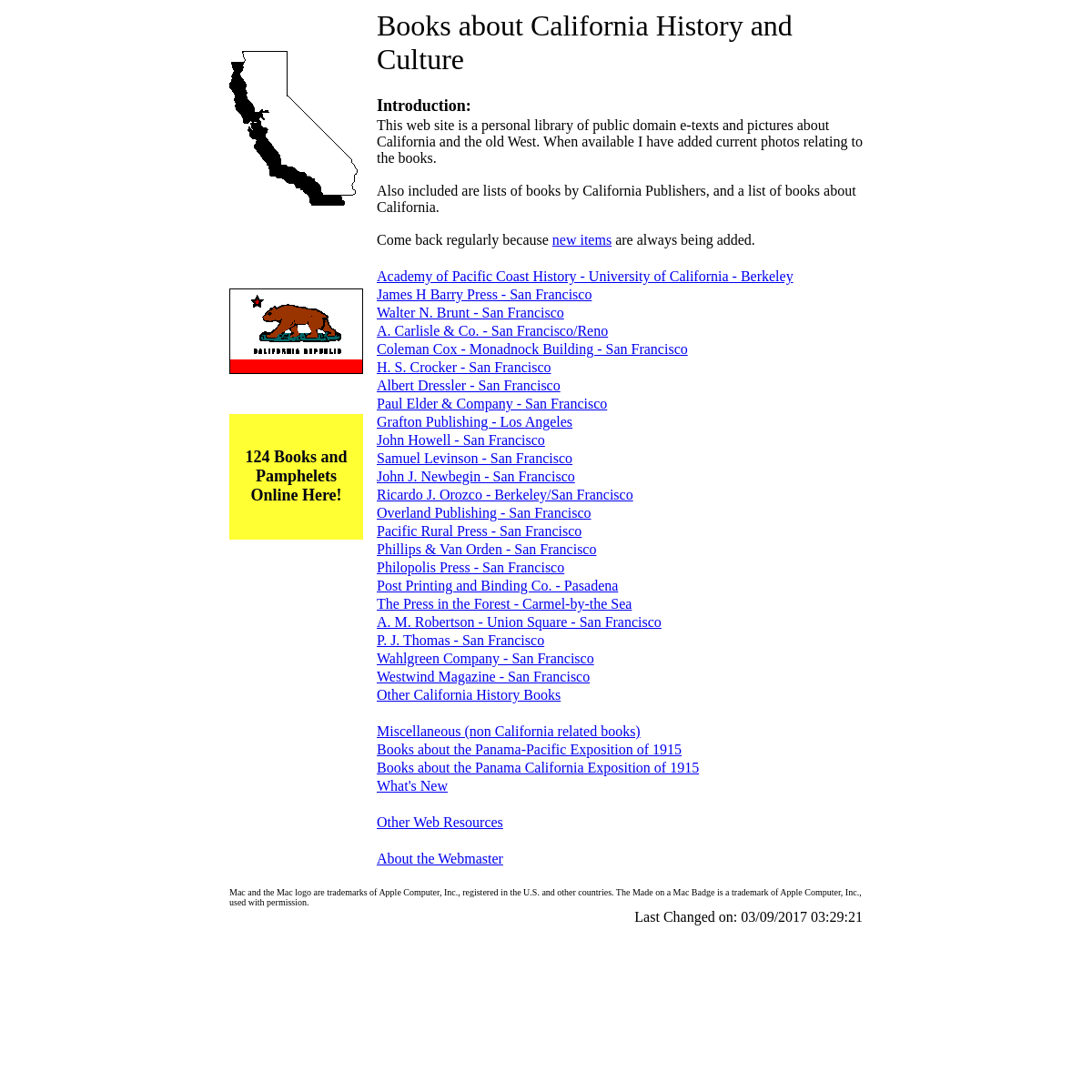 A complete backup of books-about-california.com