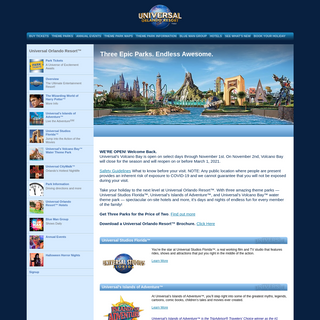 Universal Studios Orlando and Islands of Adventure theme parks!