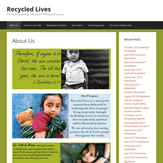 A complete backup of recycledlives.org