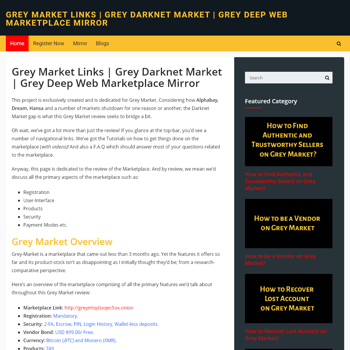 A complete backup of greymarketlink.com