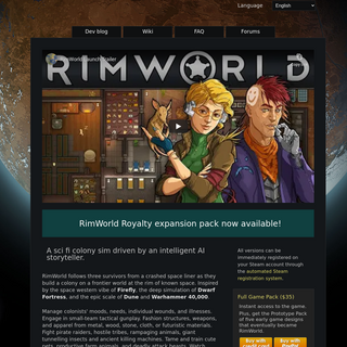 RimWorld - sci-fi colony sim