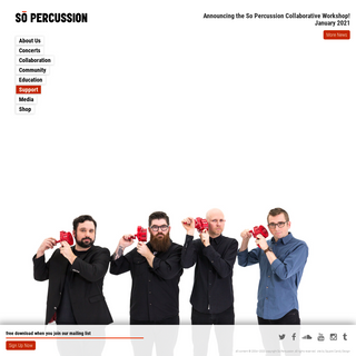 A complete backup of sopercussion.com