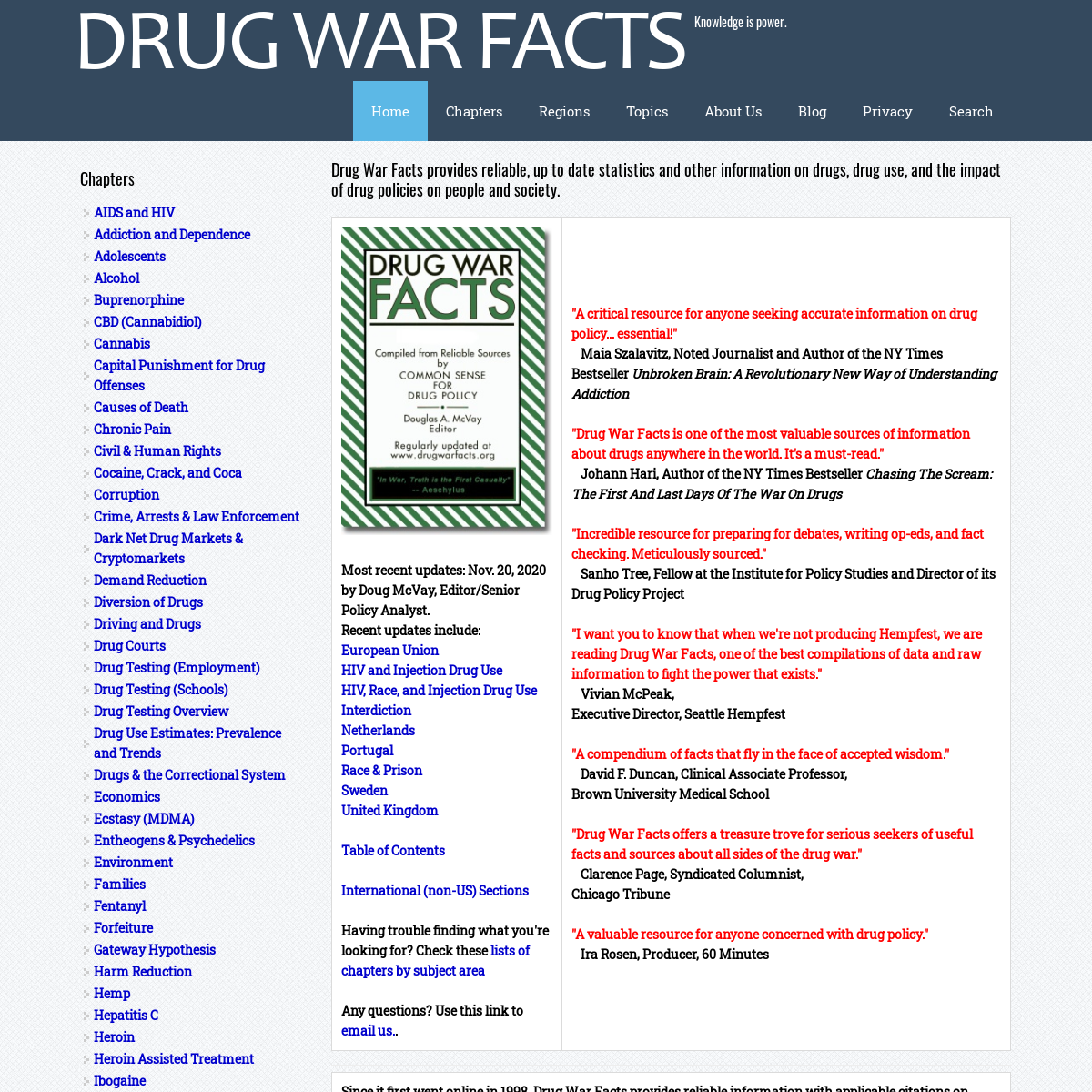 A complete backup of drugwarfacts.org