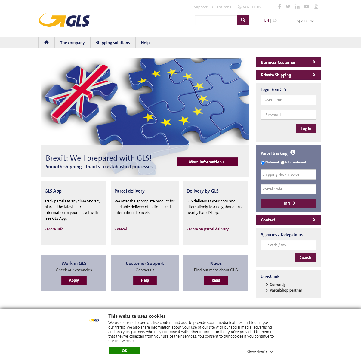 GLS Spain - LogÃ­stica lÃ­der en calidad de paqueterÃ­a y mensajerÃ­a