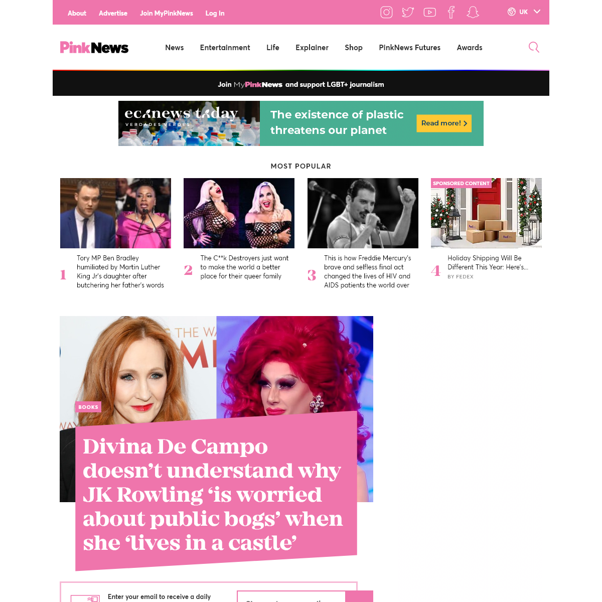 A complete backup of pinknews.co.uk