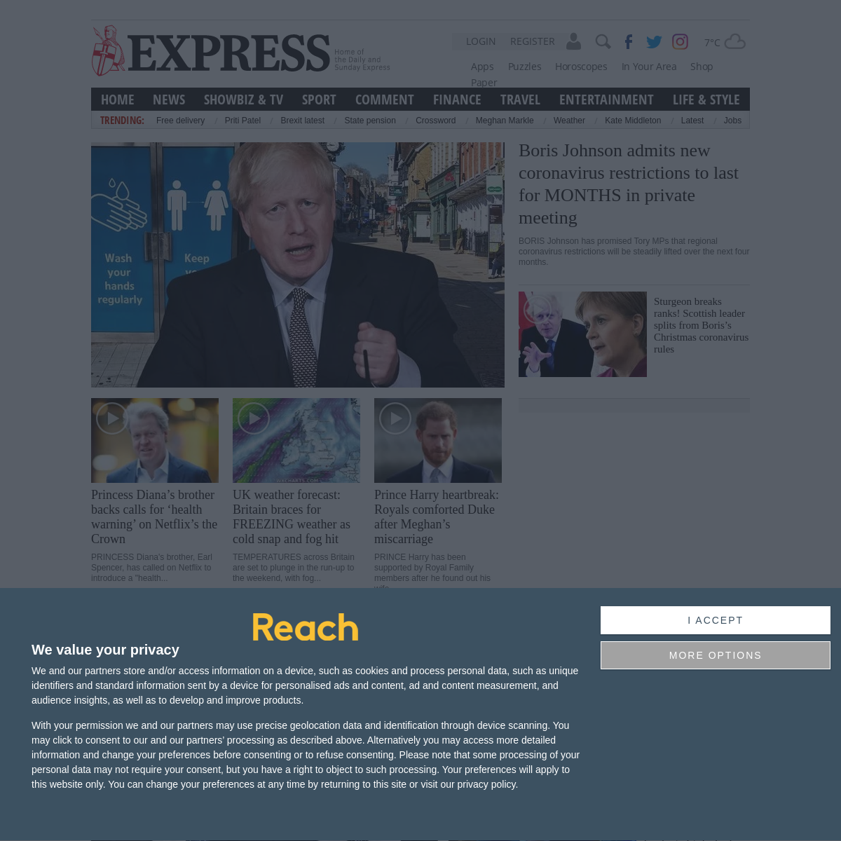 A complete backup of express.co.uk