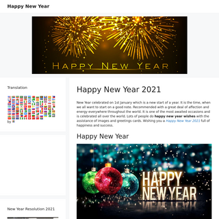 Happy New Year 2021 Wishes - Greetings - Quotes - Messages - Images