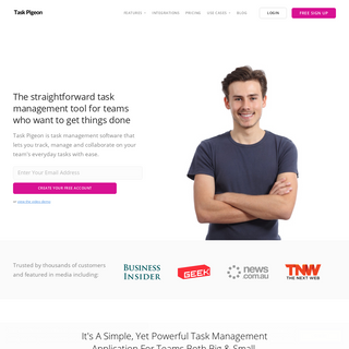 Task Pigeon - Free Task Management Software For Individuals & Teams