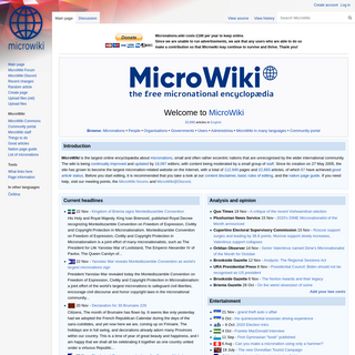 A complete backup of micronations.wiki