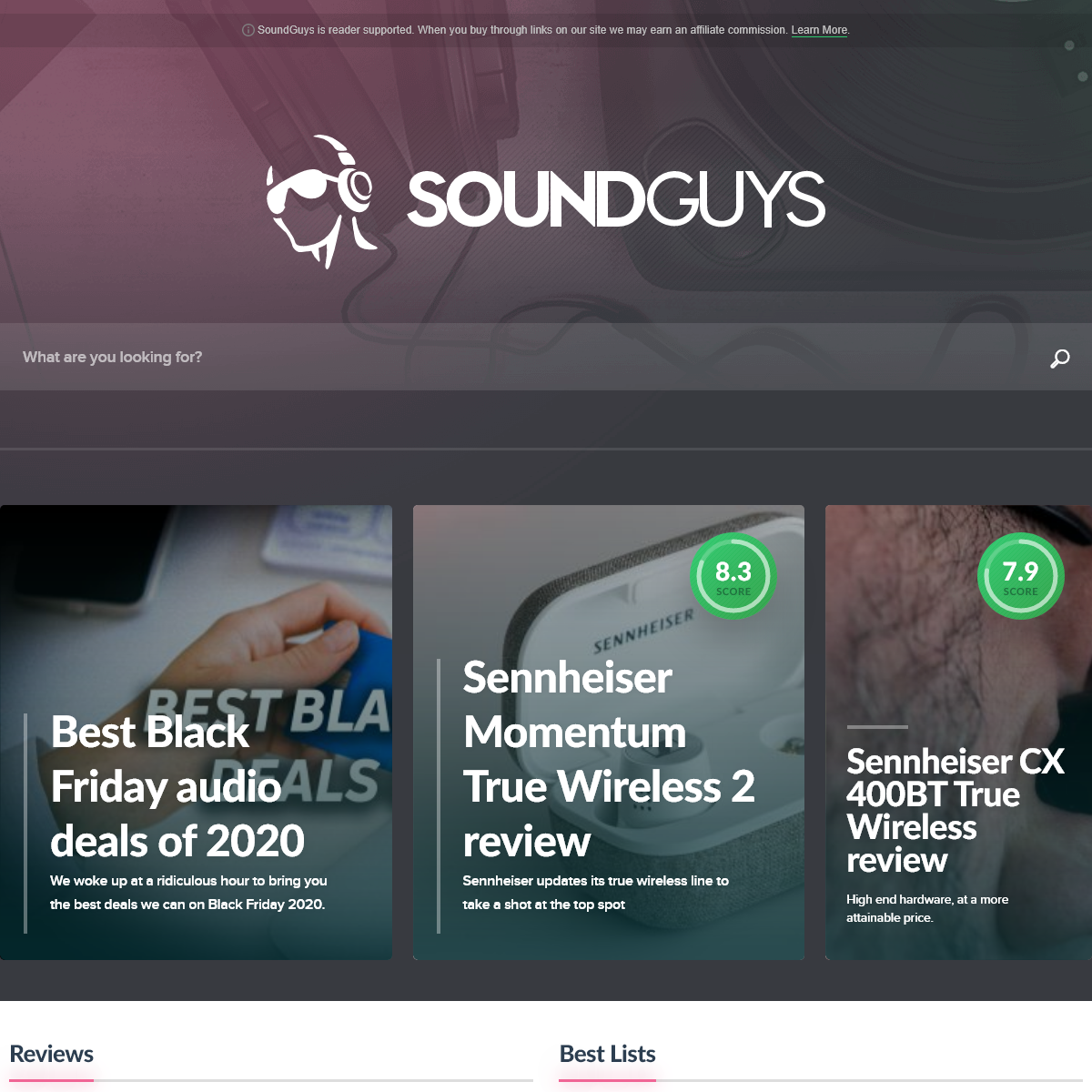 A complete backup of soundguys.com