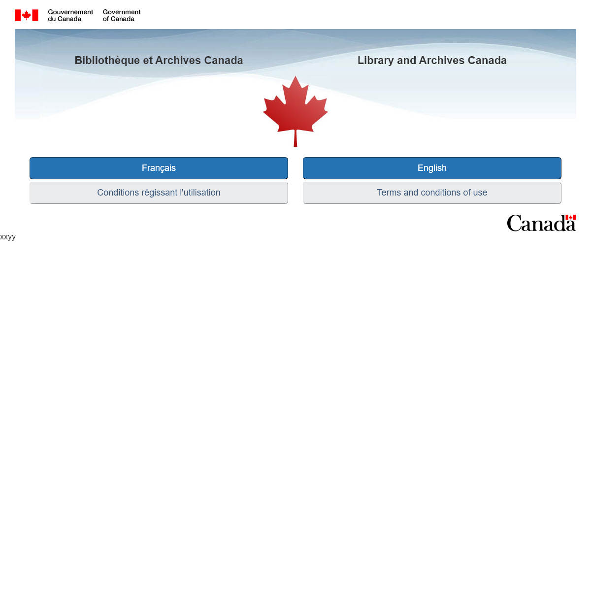 A complete backup of collectionscanada.ca