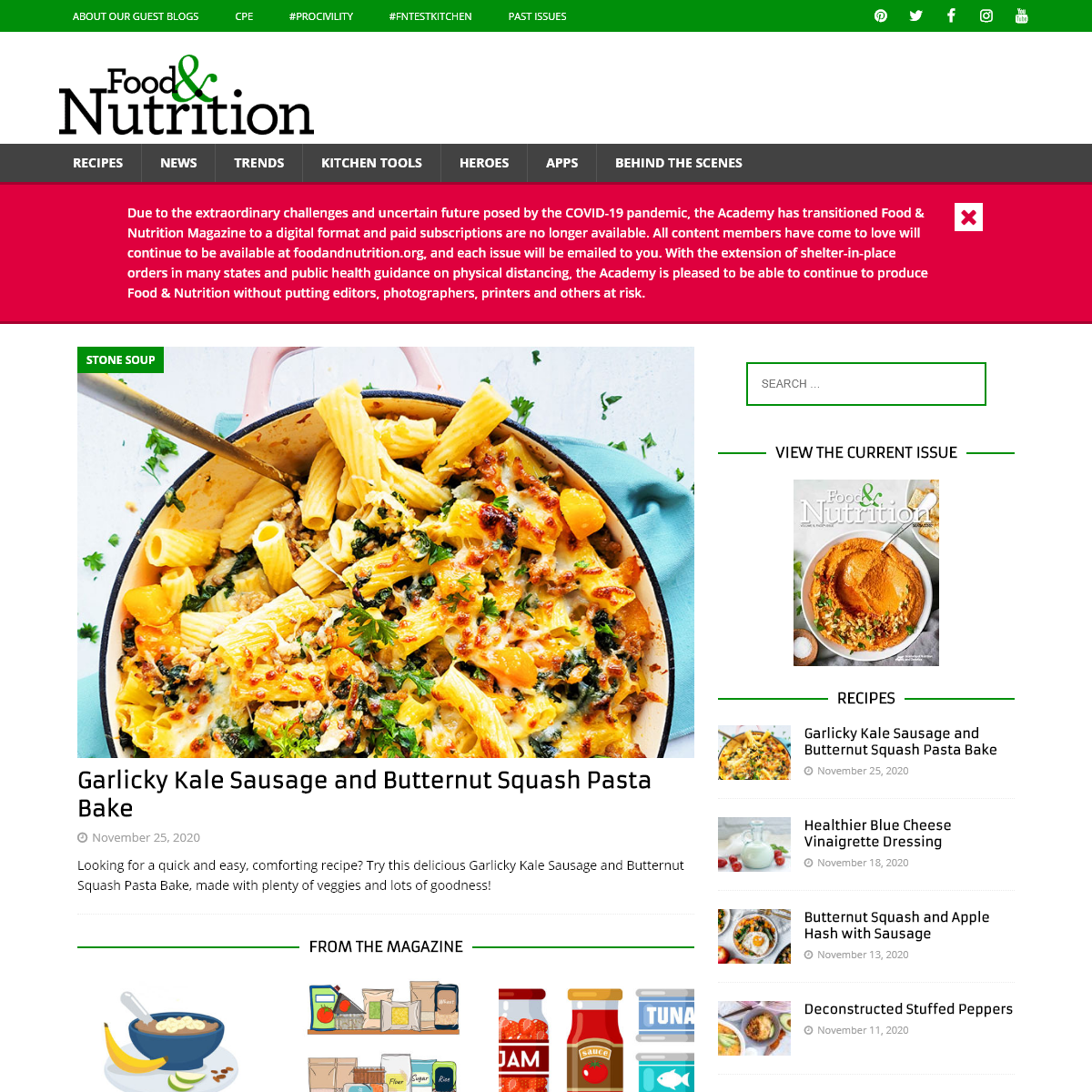 A complete backup of foodandnutrition.org