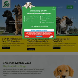 Home - The Irish Kennel Club