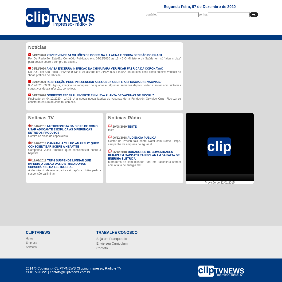 A complete backup of cliptvnews.com.br