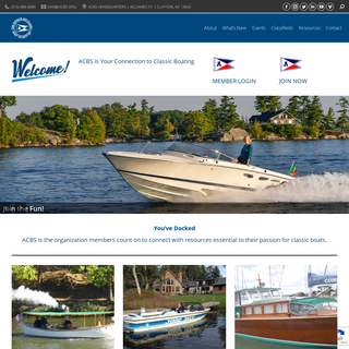 ACBS â€“ Your Connection to Classic Boating