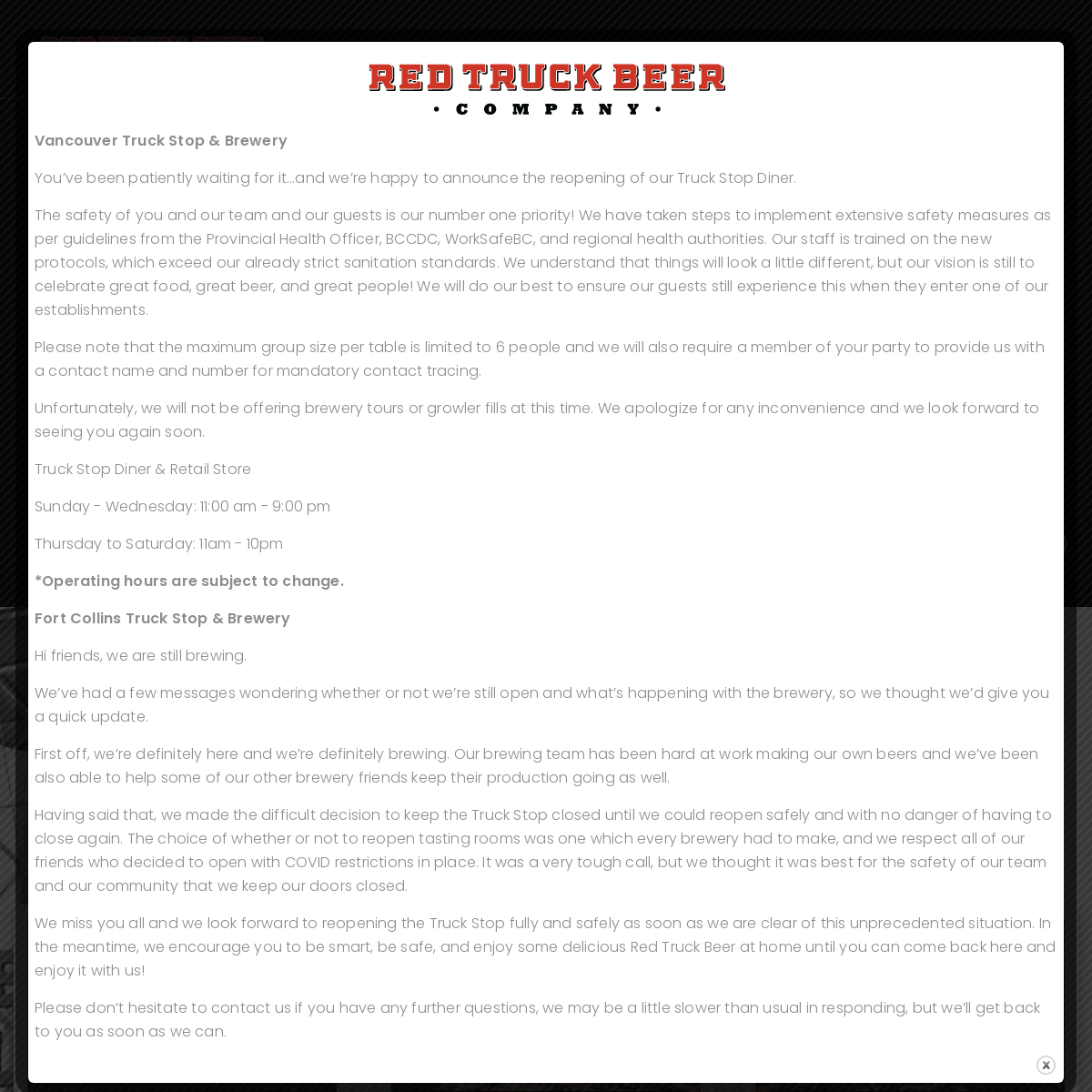 A complete backup of redtruckbeer.com