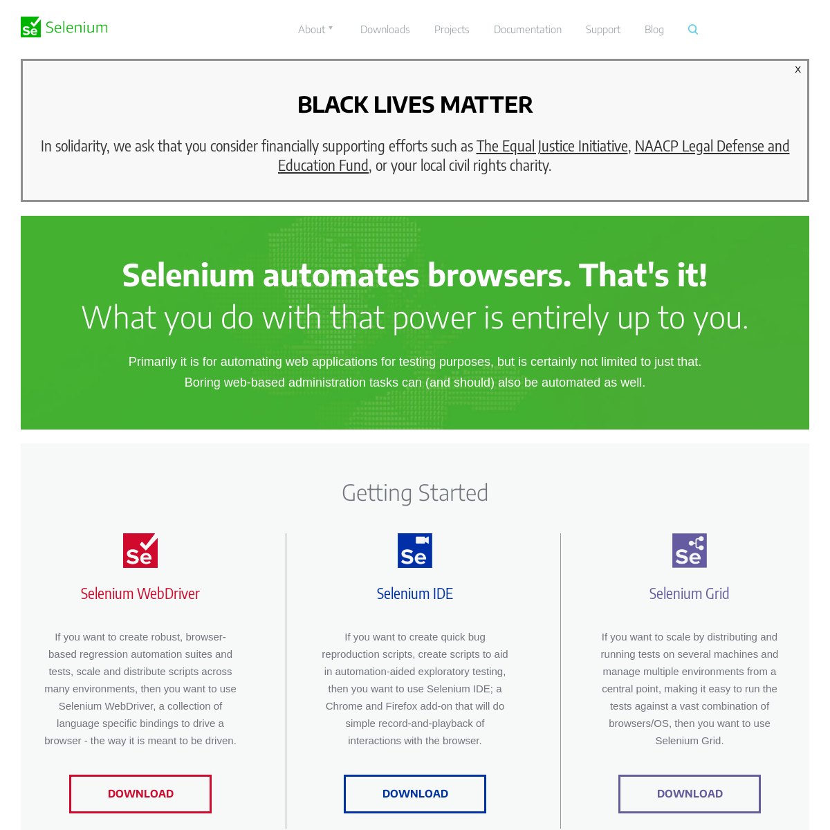 A complete backup of seleniumhq.org