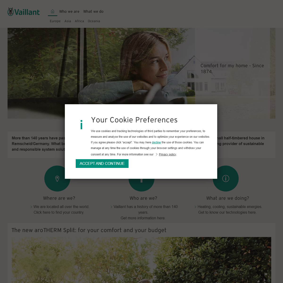 A complete backup of vaillant.com