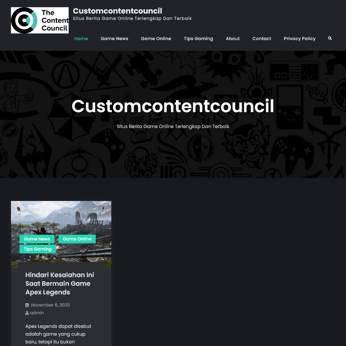 Customcontentcouncil - Situs Berita Game Online Terlengkap Dan Terbaik