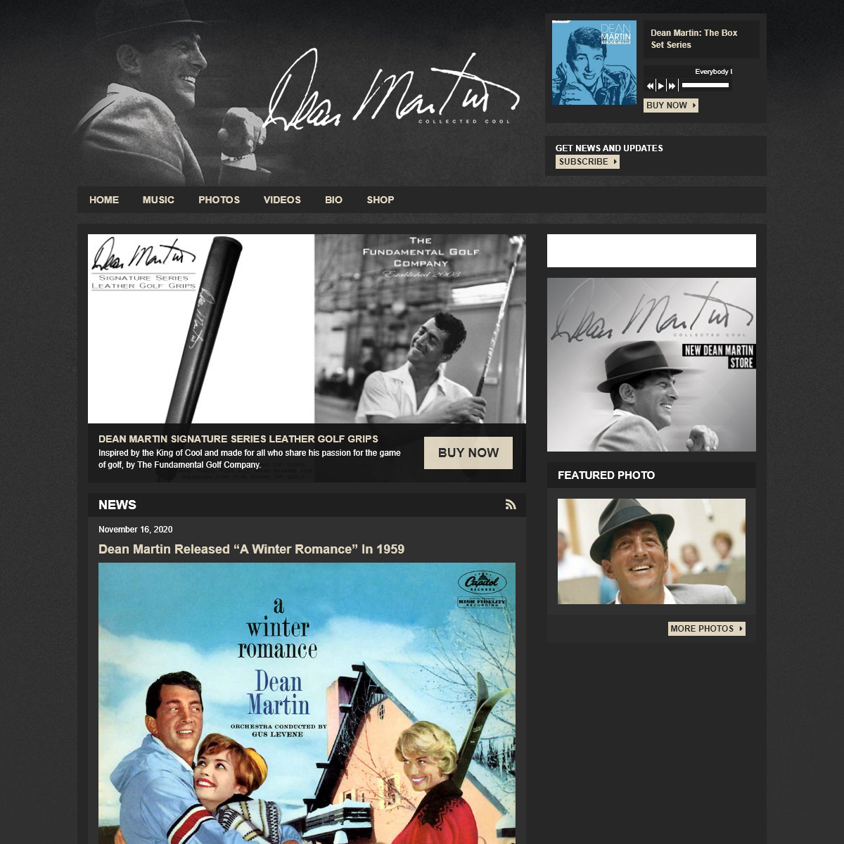 A complete backup of deanmartin.com