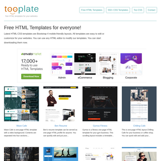 A complete backup of tooplate.com