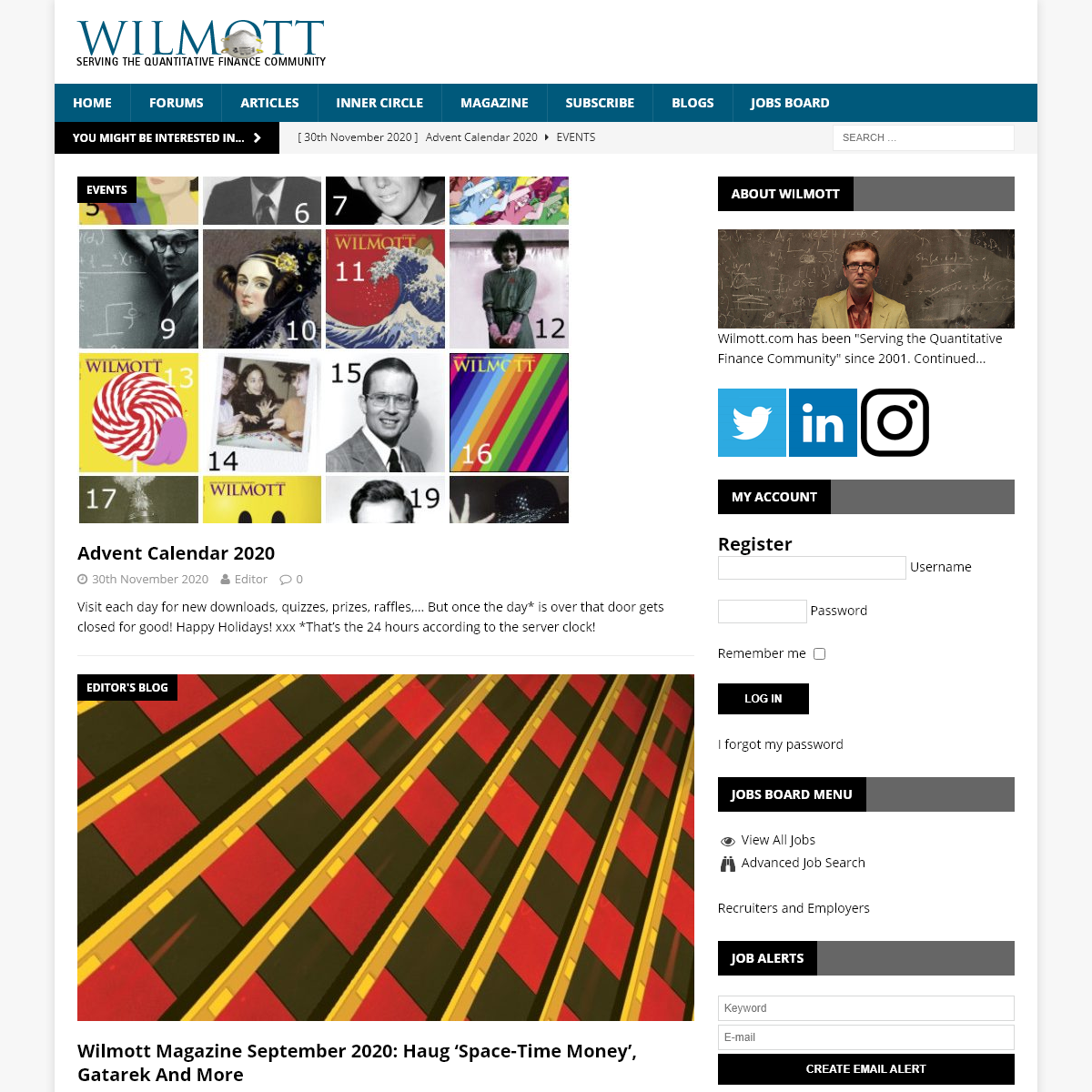 A complete backup of wilmott.com