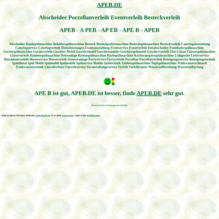 A complete backup of apeb.de