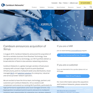XIRRUS - Cambium Networks -