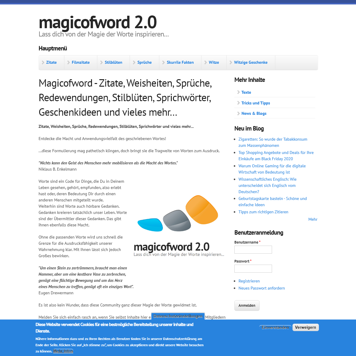 A complete backup of magicofword.com