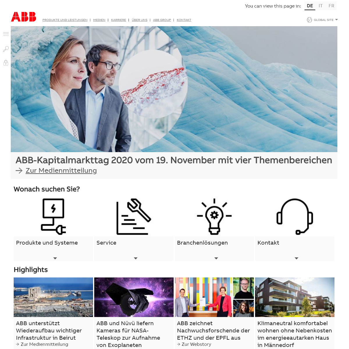 A complete backup of abb.ch