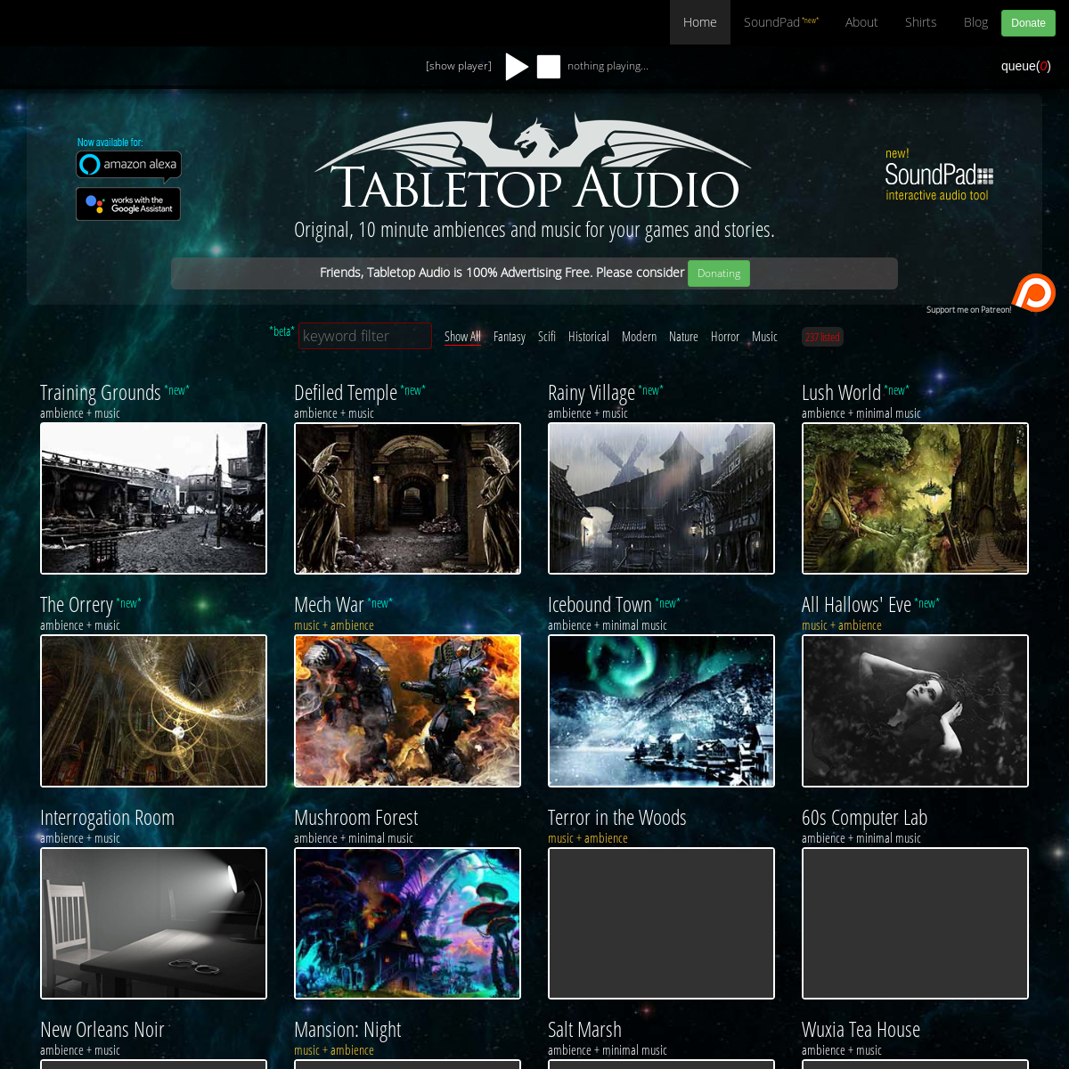 A complete backup of tabletopaudio.com