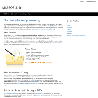 A complete backup of myseosolution.de