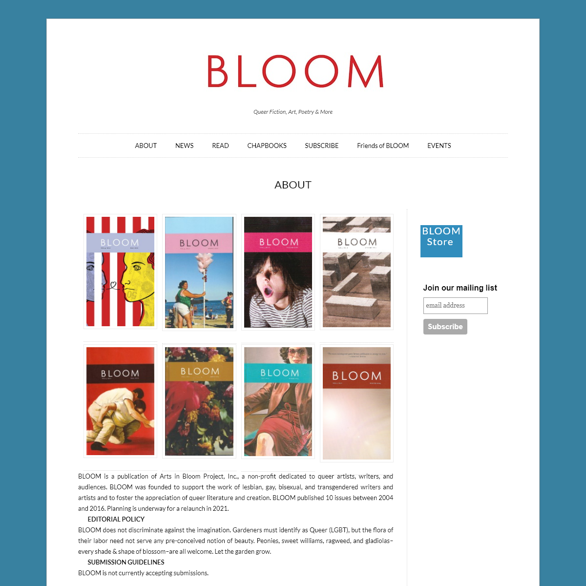 A complete backup of bloomliteraryjournal.org
