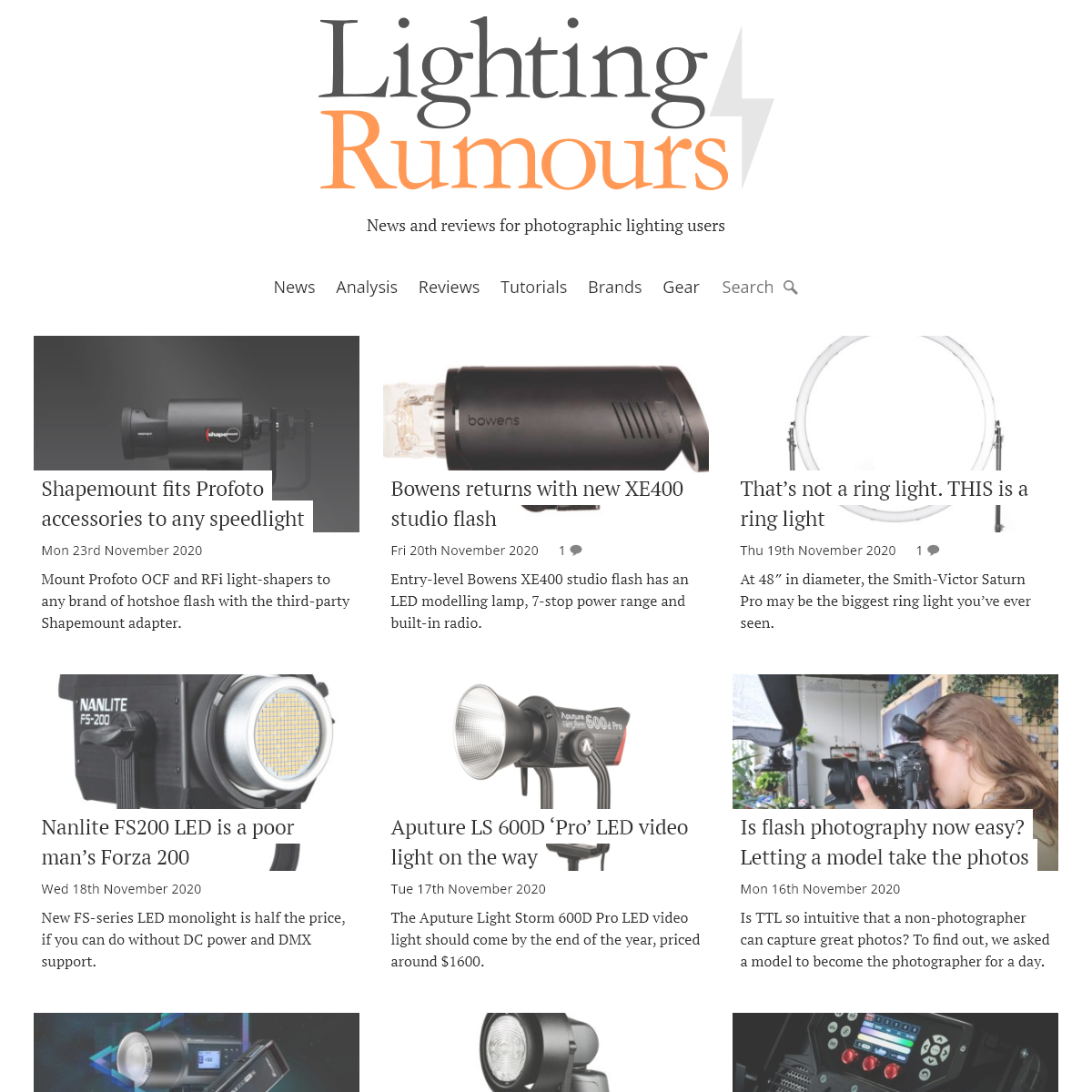 A complete backup of lightingrumours.com